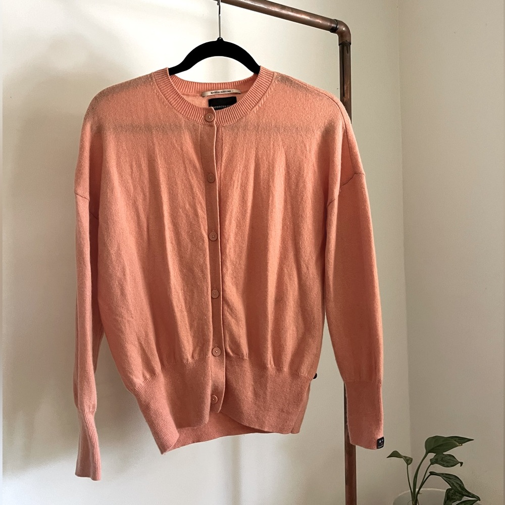 Maison Scotch & Soda Peach Cashmere Sweater